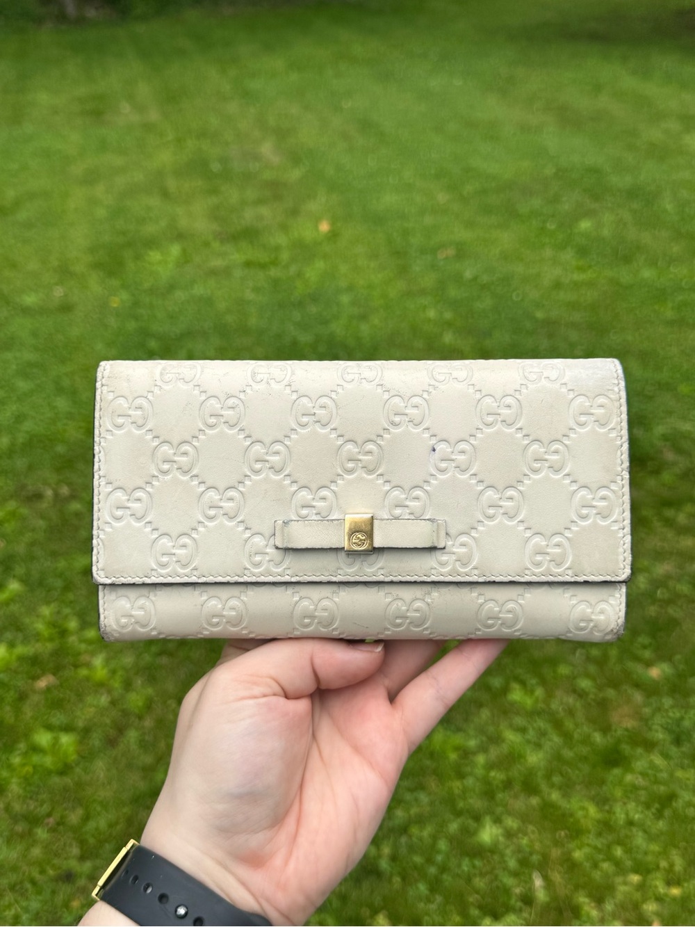 Gucci Guccissima Leather Long Wallet
